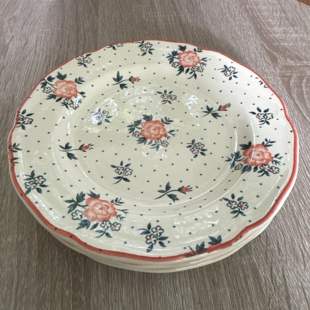 Johnson Brothers England Monticello Ironstone Side Salad Dessert Plates set of 4